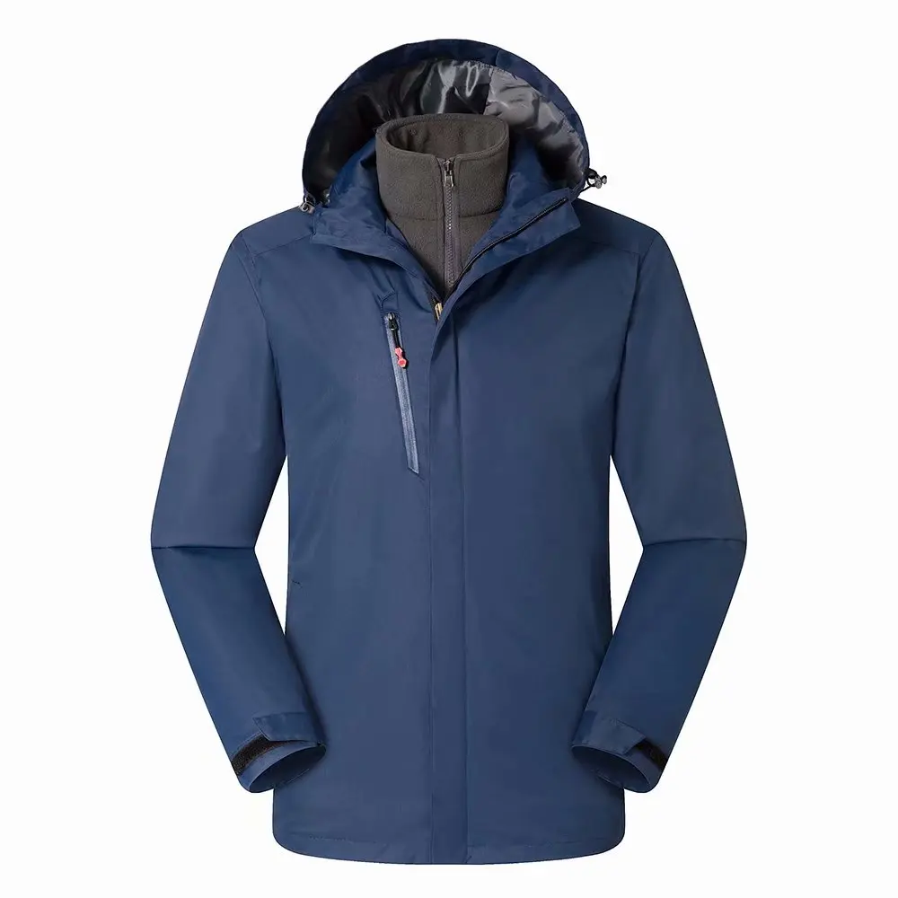  Куртки на заказ для мужчин и женщин съемная рабочая одежда «Три в одном» куртка уличного спорта ветрозащитная водонепроницаемая