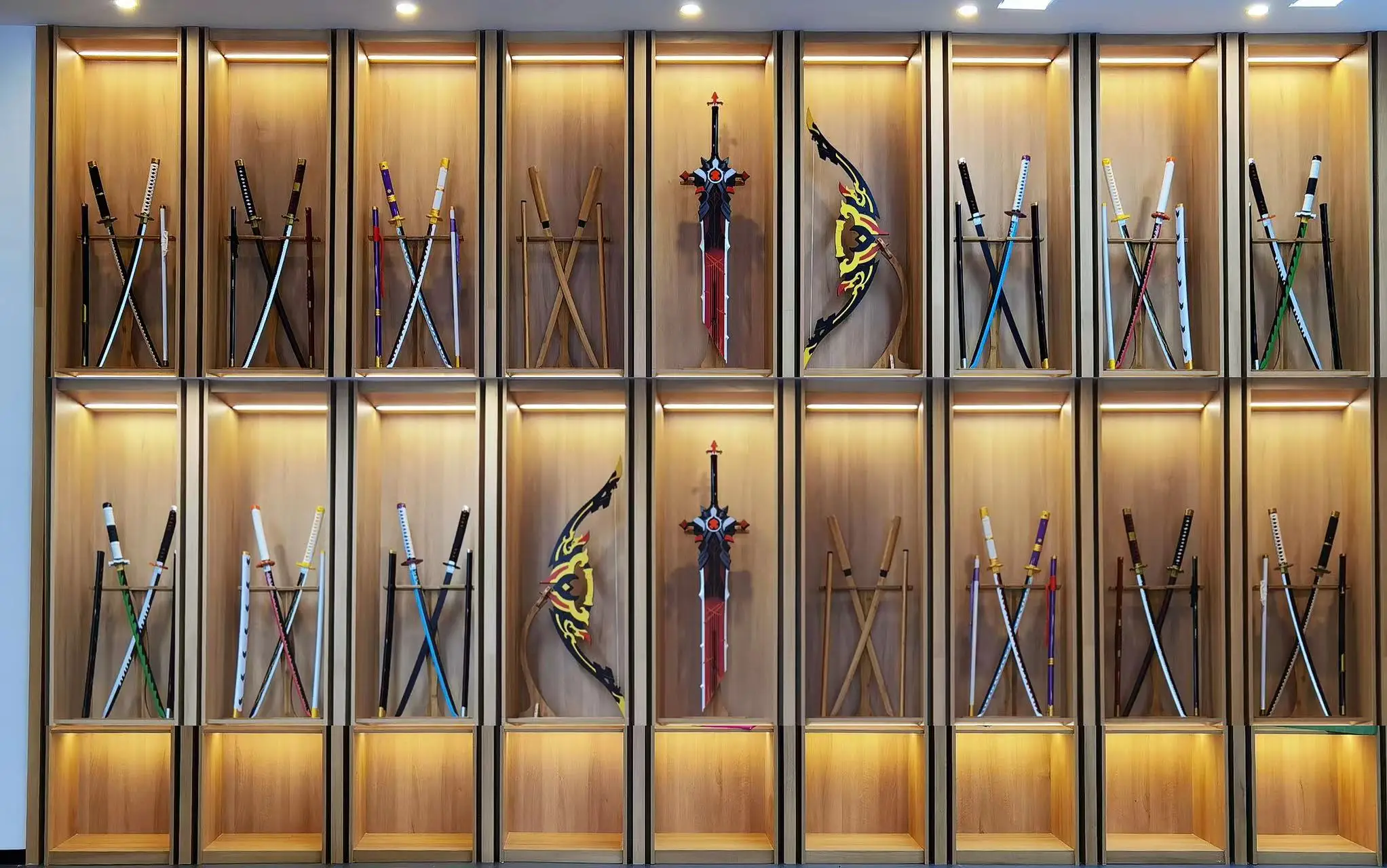 Kanroji Mitsuri  katana toys cosplay sword  Hot Selling  Wooden Katana Japanese Anime Demon Slayer Kimetsu  Cosplay Samurai Toy