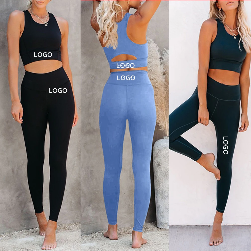 Custom Logo Sexy Leopard Tie Dye Sports Wear Fitness Gym Outfit Yoga Set Women Workout