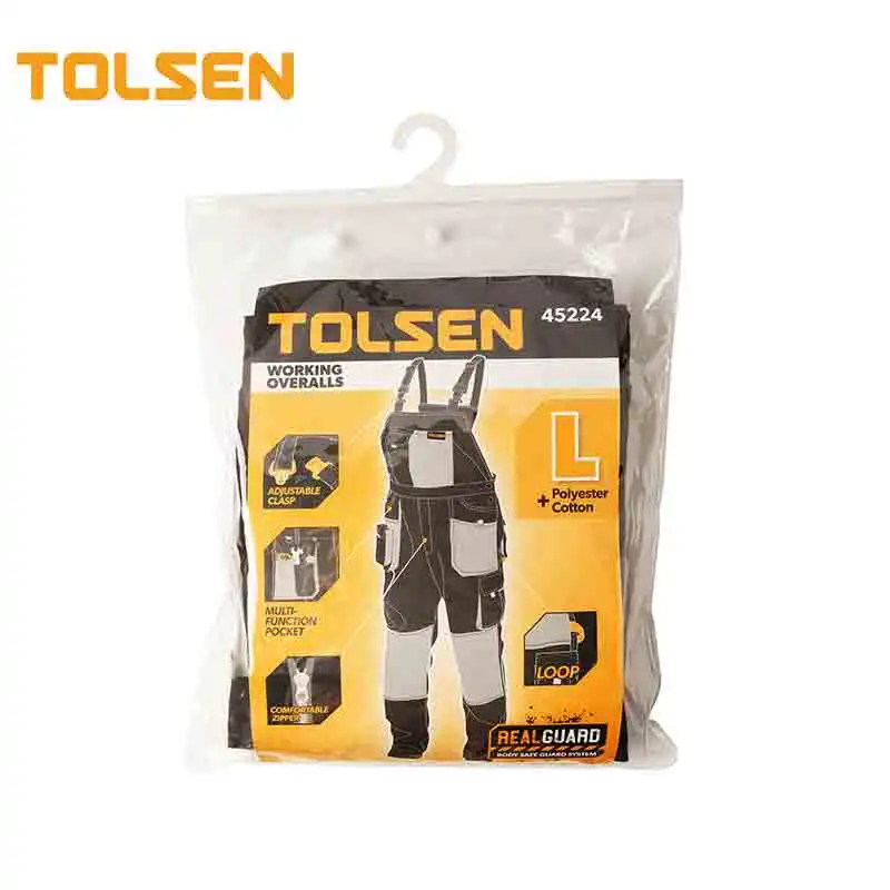 TOLSEN 45222 All Size 260g Working Overalls With Smartphone Pocket For Men