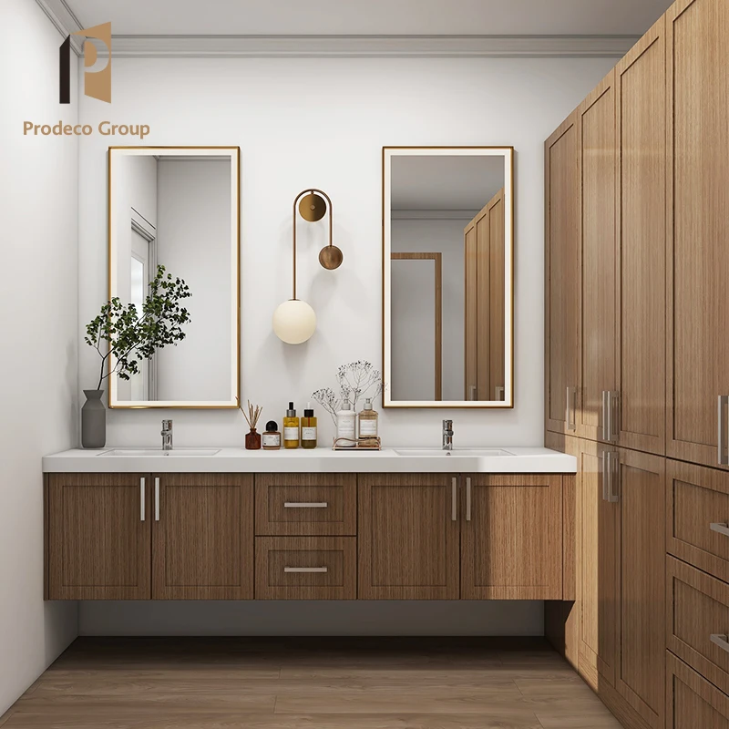 Double Washbasin Bathroom Cabinet Deingn Floating Luxury Bathroom Furniture
