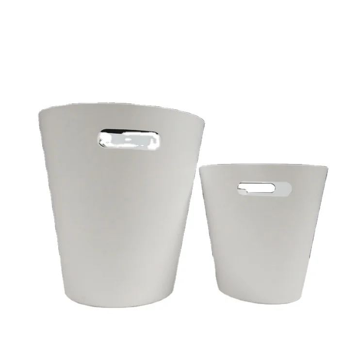 
Different Kinds Of White Round PP Plastic Mini Trash Can 