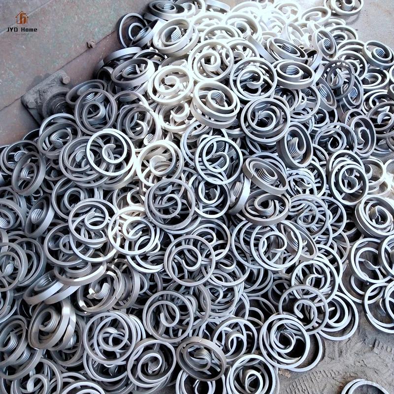 Hot Sale Wrought Iron Panels O Scrolls For Fence Gate Door Decoration