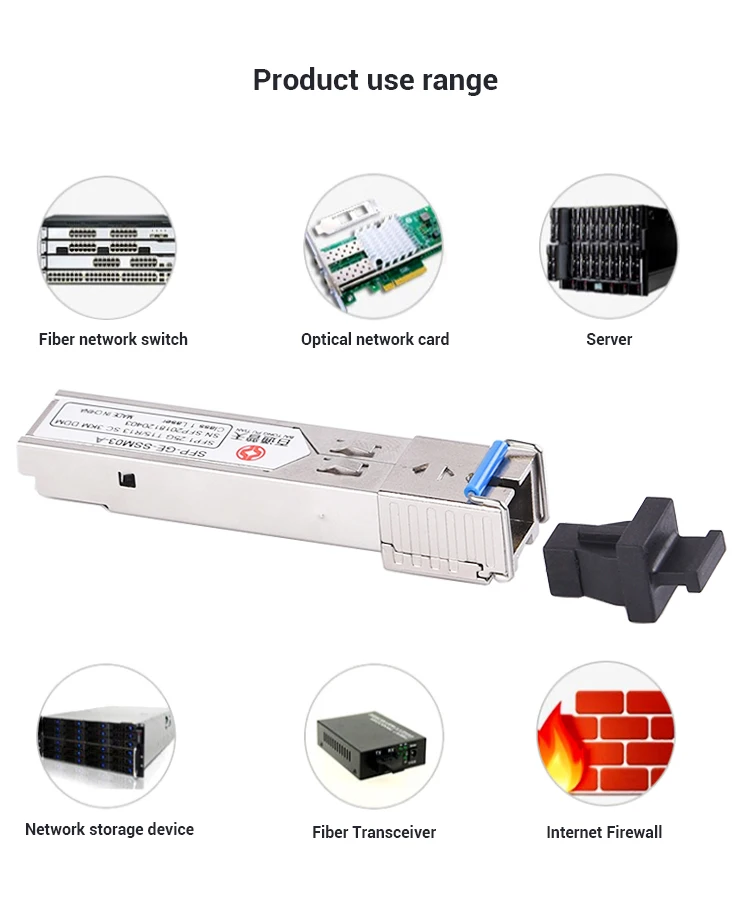 Цена Sfp-Ge-Sc-Sm Ddm 1 25G одномодовый T13/R15 Bidi Sfp Sc/Upc 3Km Sc оптический модуль приемопередатчика