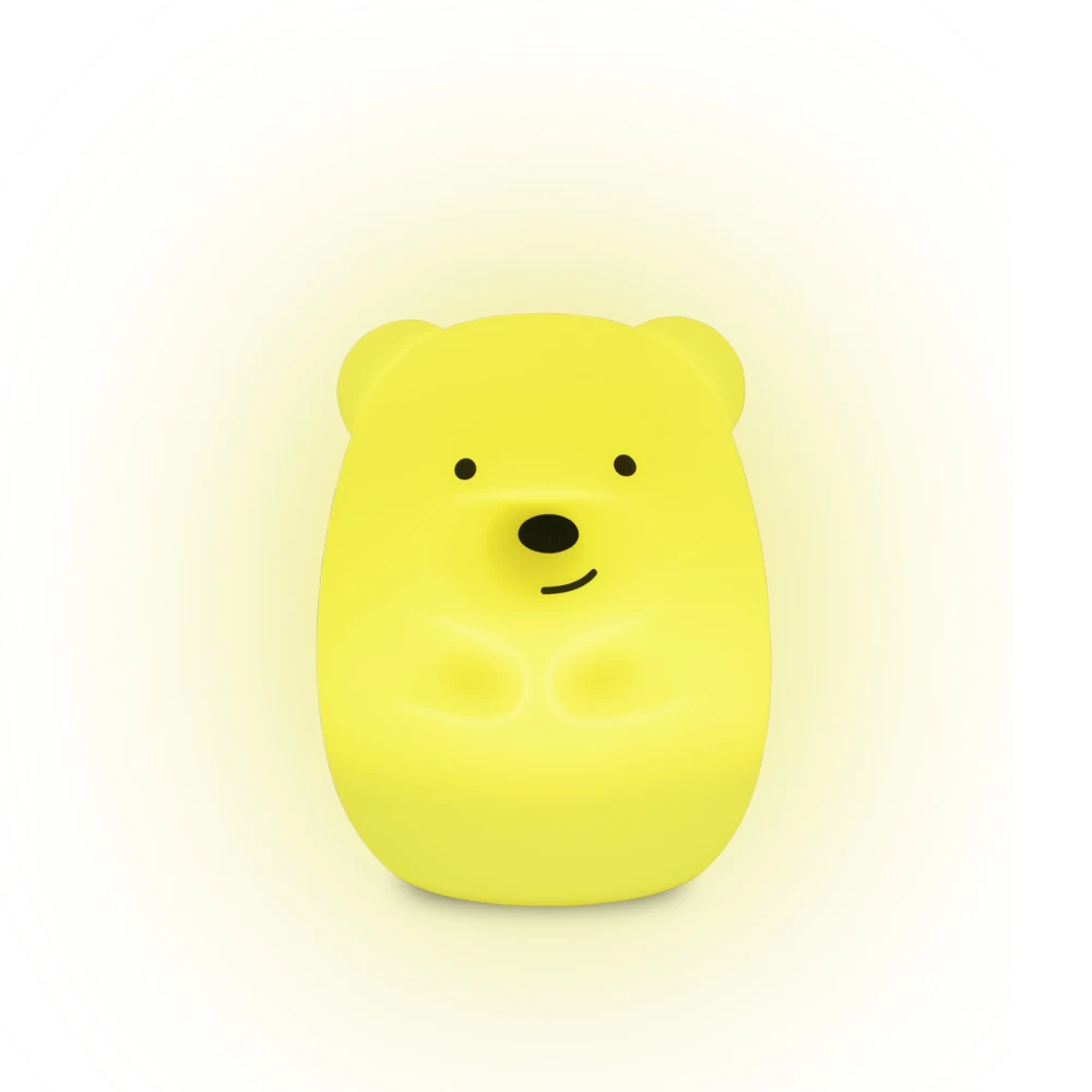 Лампа с милым медведем для детей USB-зарядка дистанционное управление светодиодное освещение дружбы декоративная светодиодная