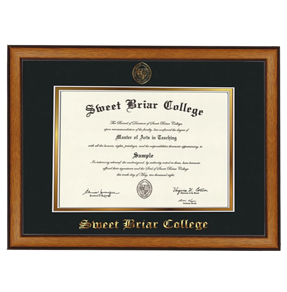 16x20 Brown Wood College Certificate Diploma 11 X 14 Picture Photo Frames With Mat 11X14