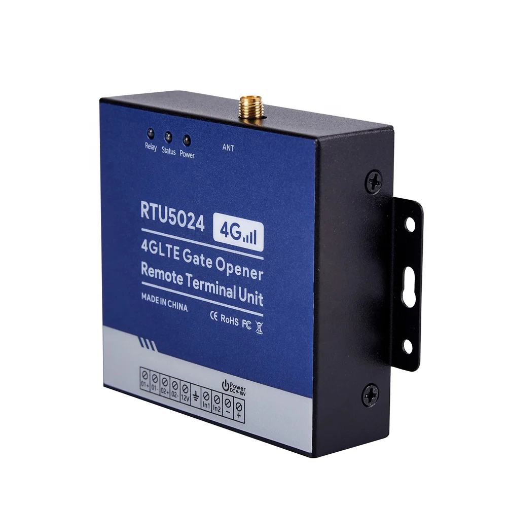 Реле открывания ворот 4G RTU5024 GSM Беспроводной Выключатель доступа к дверям с SMS-сообщением дистанционным управлением устройство