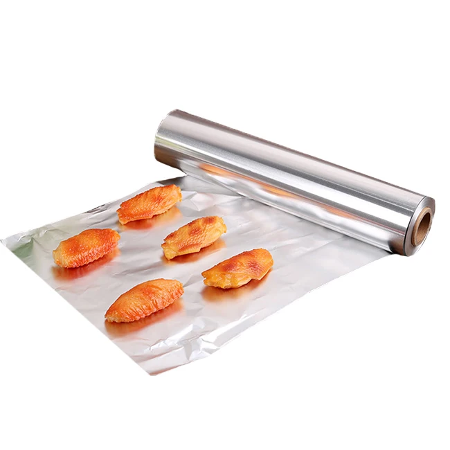 Soft Packaging 45cm Customized 12 Micron Aluminum Foil Manufacturers Food Sheet Paper Tin Roll 300 Meters