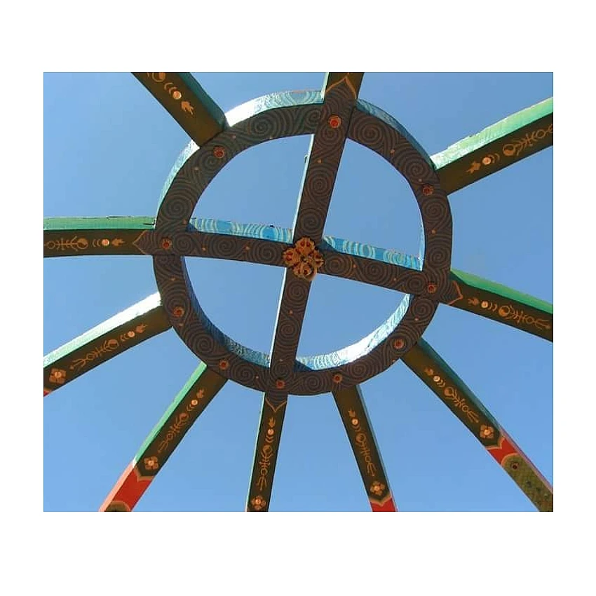 Dimeter 7M Mongolian yurt In Mongolia Grassland