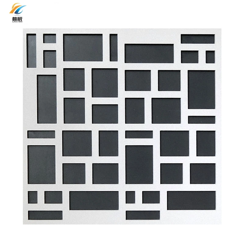 Decorative wooden color wpc outdoor garden screen