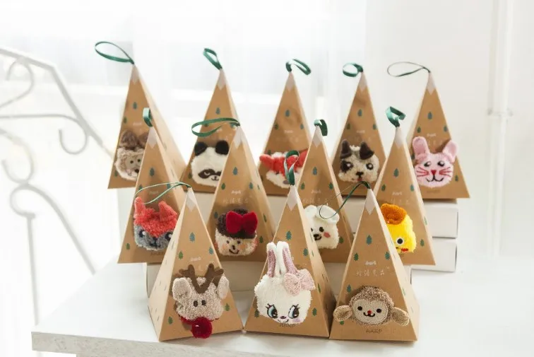 Warm Coral Fleece Socks Christmas Gift Cartoon 3D Socks