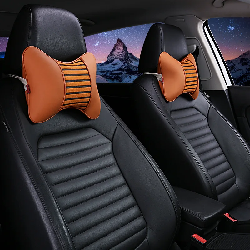 Car Neck Pillows  Car Headrest Cushion Support Seat Universal Backrest Safety Pillow Auto Interior Accessories