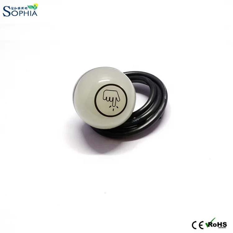 RL50T RS485  illuminated Touch button push button with M12 QD for automation