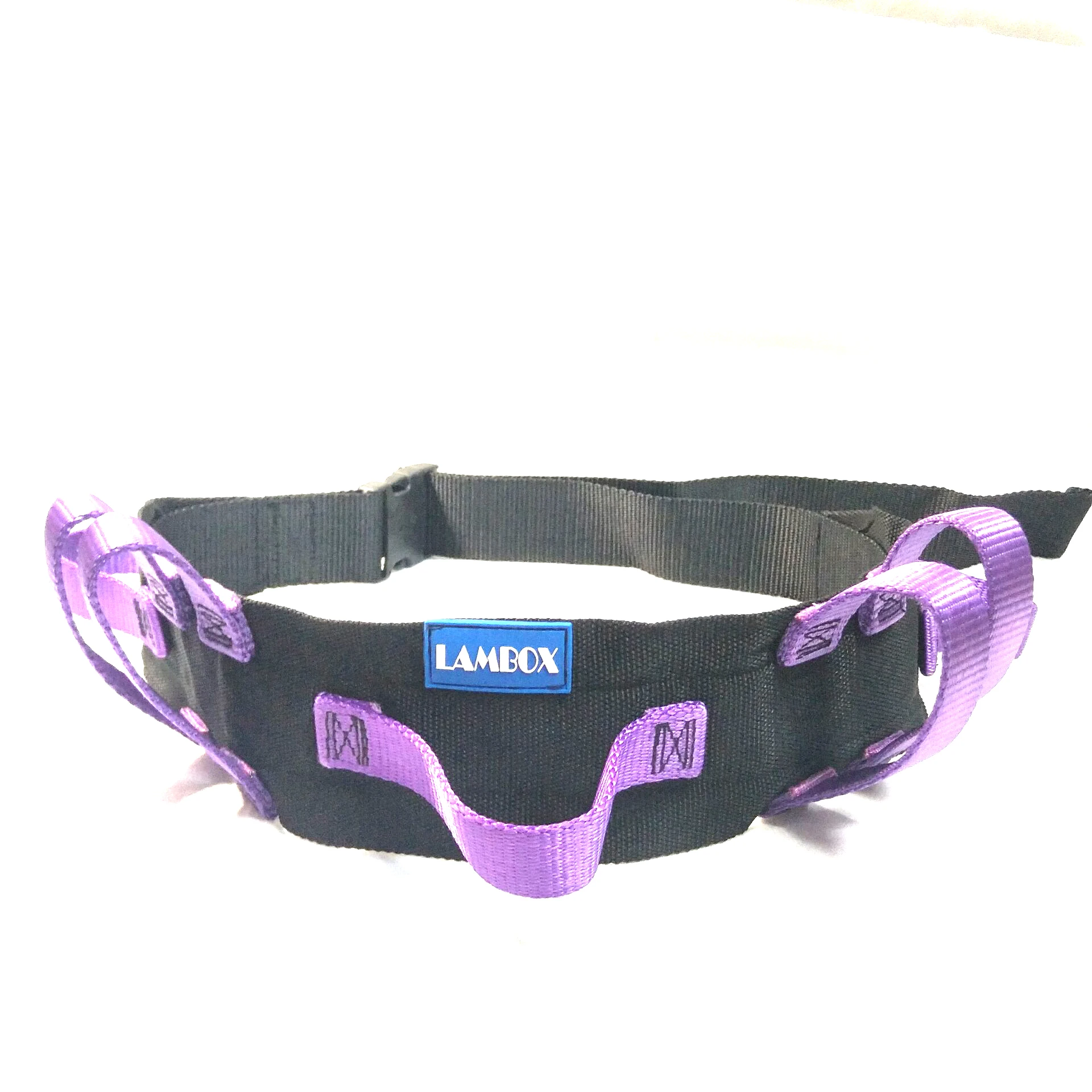 
Medical Nursing Walking Assist Aid Gait Belt Transfer Walking Belt with purple handles 