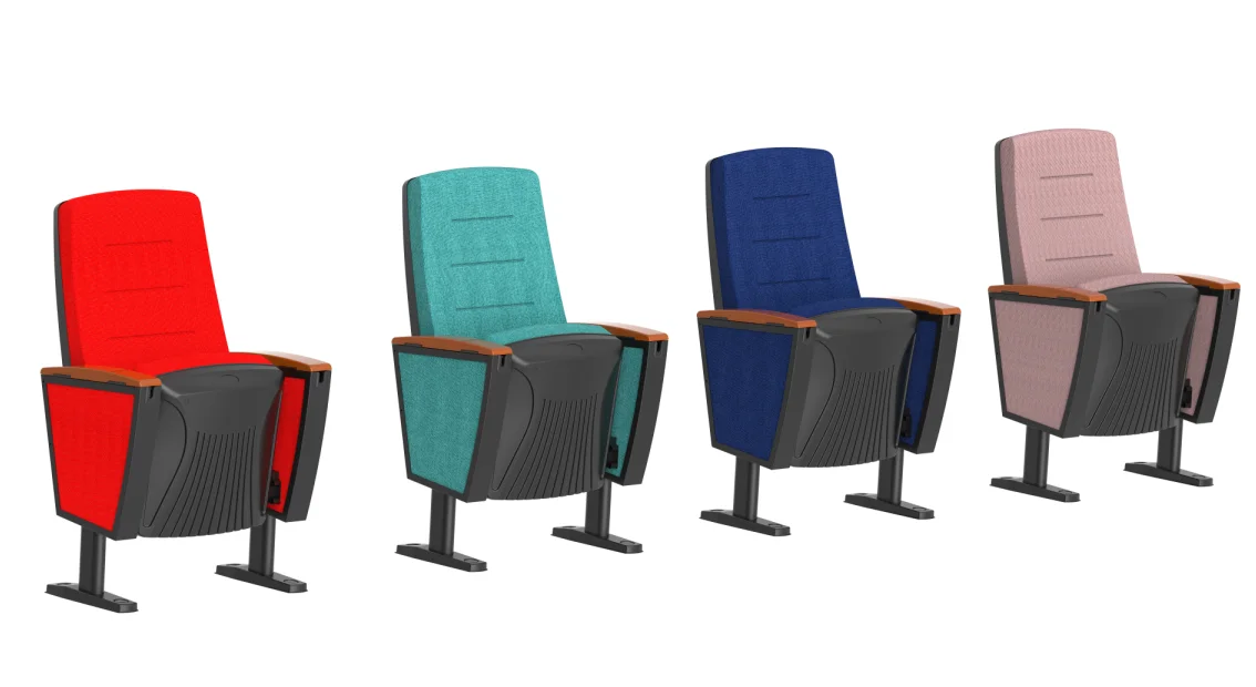 China Plastic metal frames padded lecture Auditorium Church Chair Public Seats Factory Wholesale Commercial Theater Seating