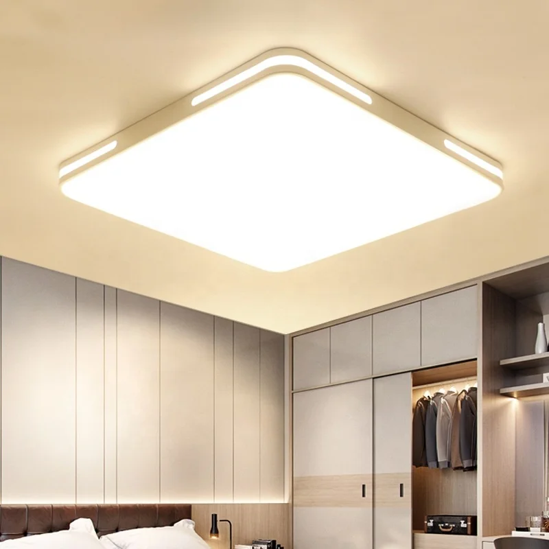 Square Ceiling Lights Kitchen Fixtures Living Bedroom Office Study Home Lighting Restaurant Panel Lamp