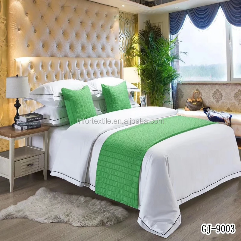 4PCS white hotel used QUEEN bed sheet linen 200tc 50%poly 50%cotton