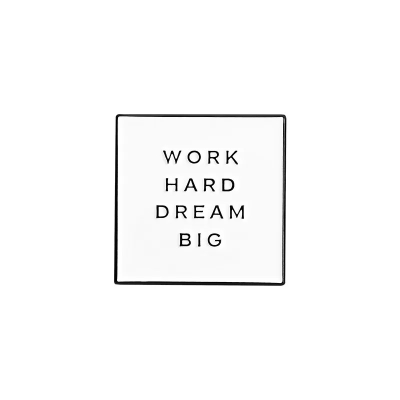 Encouraging Dreams Custom Metal Enamel Pins Bronze Fairy Slogan Words Brooch Lapel Pin Badge Perfect Souvenir for Friends