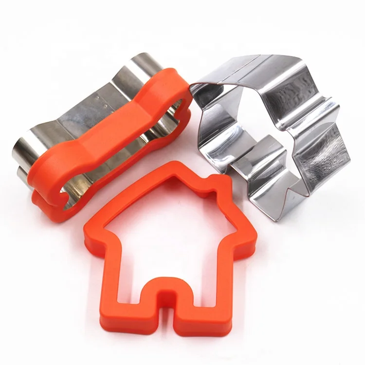 Source supplier stainless steel cake mould dog bone baking mould pastry biscuit cookie sandwich cutter set