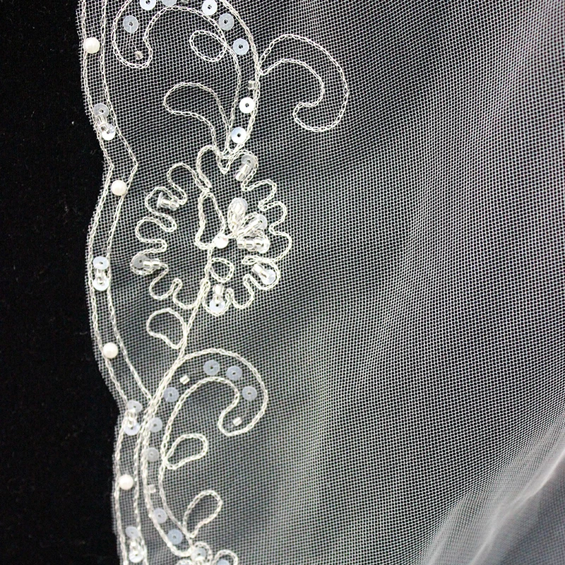 
V9030W2-2 sequinsVeil For Brides luxury 