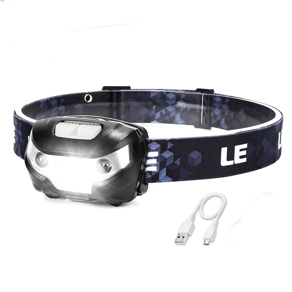 Лёгкие светодиодные фонари с датчиком движения, 5 режимов