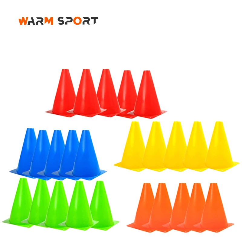 Factory Wholesale Multifunctional 18 23 CM PE Football Speed Training Agility Marker Cones Set