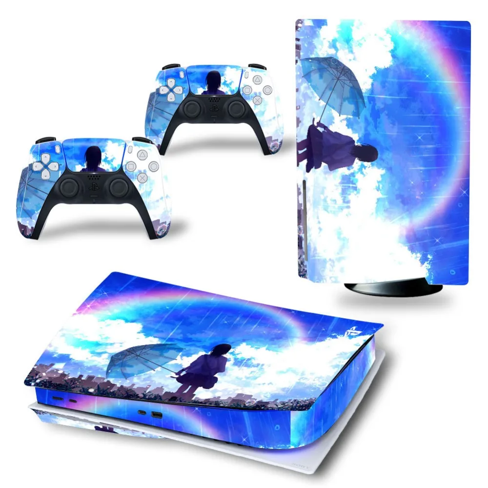 Clouds Design For PS5 Disk Viny Decal Sticker PS5 Controller Skin Vinyl Sticker For Sony Playstation 5 Game ps5 Skin Vinyl
