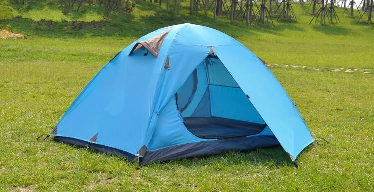 Outdoor waterproof Professional windproof 2 person double layer mountain family hiking Camping tent