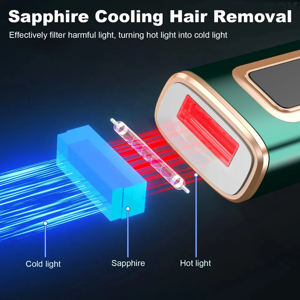 IPL Hair Removal 2023 Sapphire Ice Cooling Haarentferne Laser Hair Remover Epilator