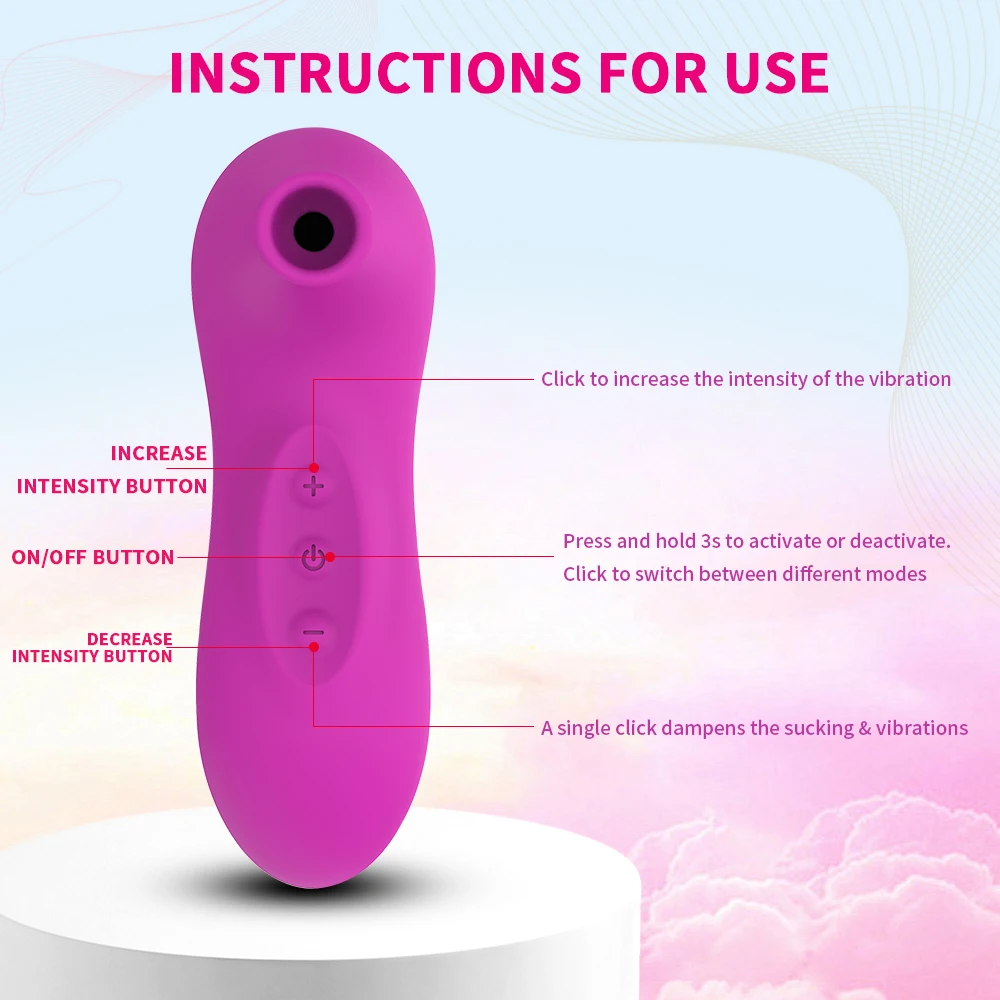 Air-pulse Vibrator  Frequency Sucking Mode Female Vibrator Clitoris Stimulator Sex Toy