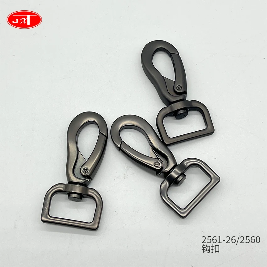 wholesale snap hook carabiner lanyard Zinc alloy Metal Swivel Hook for dog Leash Handbag lanyard