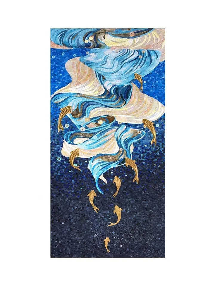 Modern beautiful Decorative Flower Art Pattern Crystal Glass mosaic  backsplash kitchen bathroom mural mosaic tile