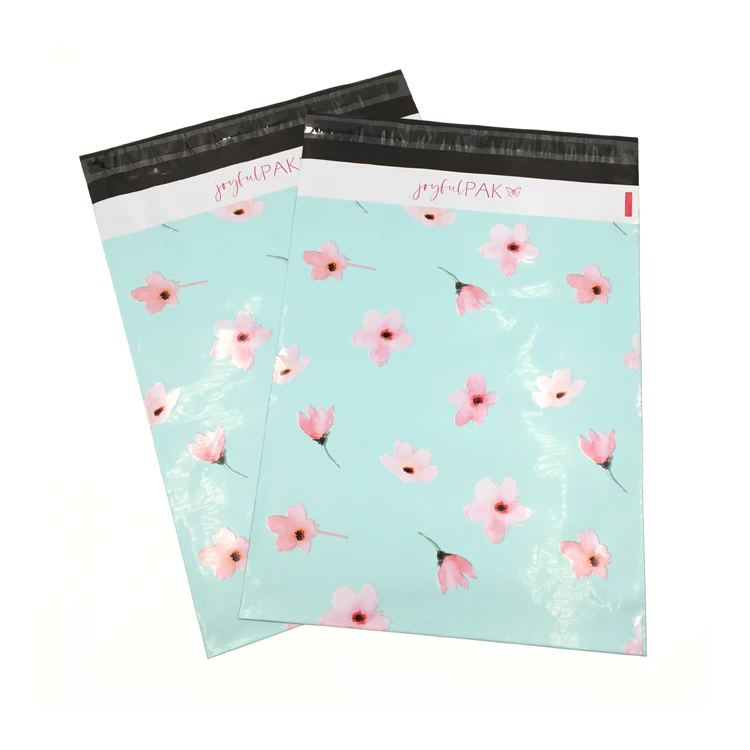 Brand luxury glossy poly mailer custom own logo shipping bag envelopes