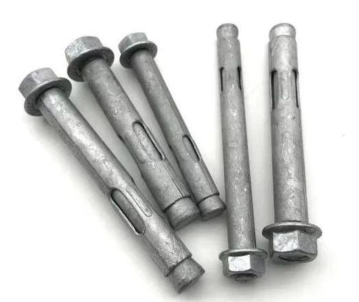 NBHC002AN High Strength Customized Carbon Steel Sleeve Anchor Bolt Yellow Zinc Plated Hot Sell Inch System Fastener Plain DIN GB