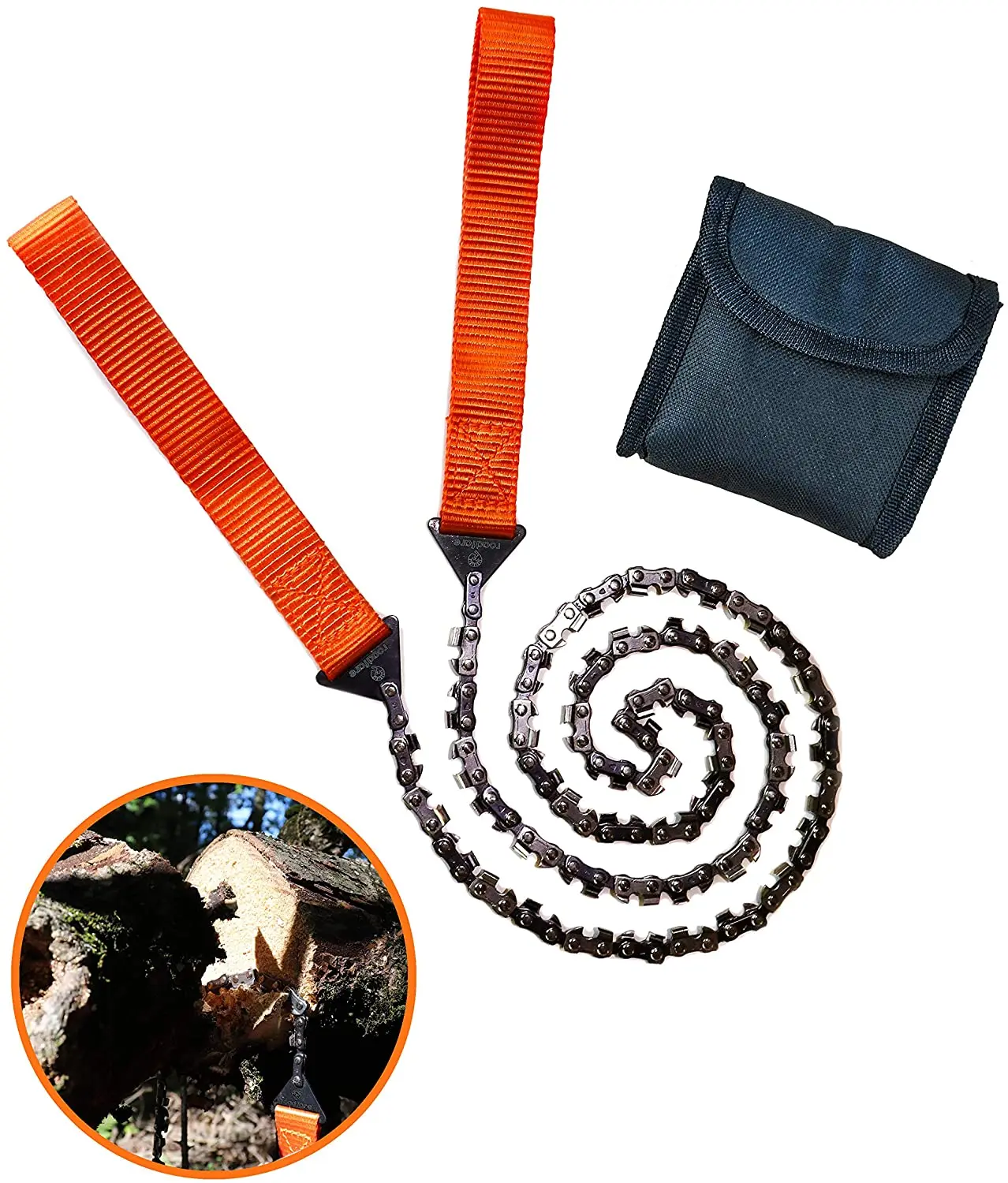 36 Inch Chain Rope Portable Hand Saw Best Compact Handheld Camping and Survival Chain Saw For Fast Easy Cutting
