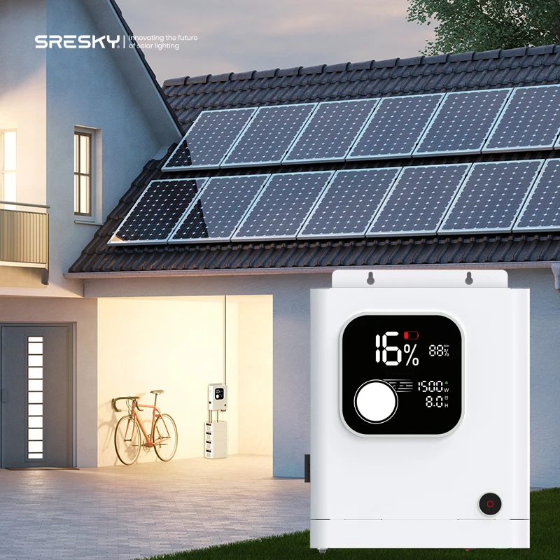 SRESKY Pure Sine Wave smart 3kw Hybrid Solar Inverter 220V Solar Inverter with Smart Screen Display