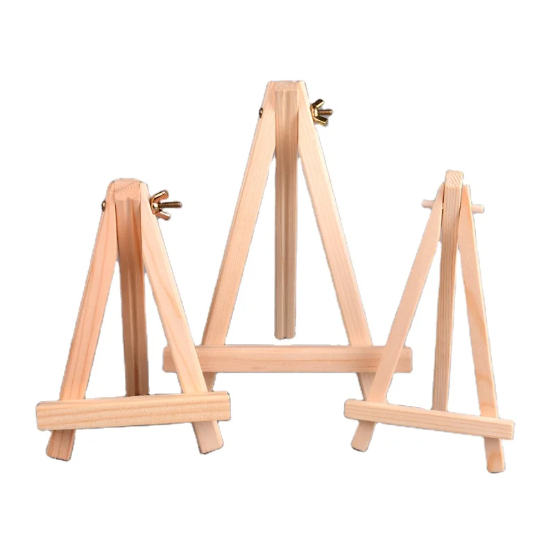 Paul Cezanne Pine Wood Mini Wooden Kids Art Easels Multi Size Table Display Paint Easel Stand