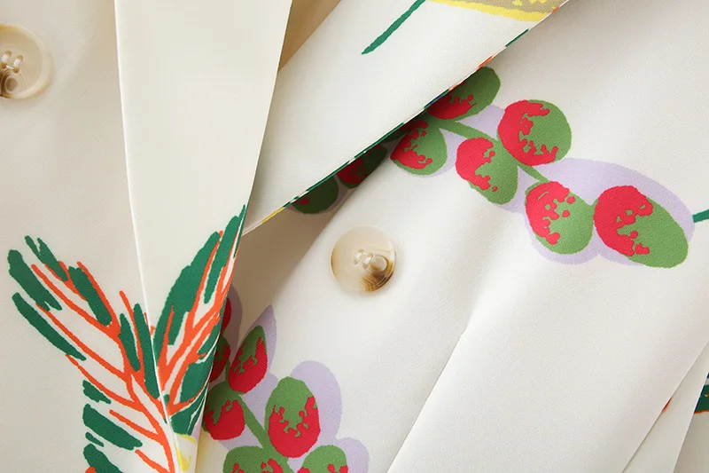 2021 New Arrival Ladies Suit Blazers Ladies Women Print Long Sleeve Medium Long Suit Women Loose Casual Suit