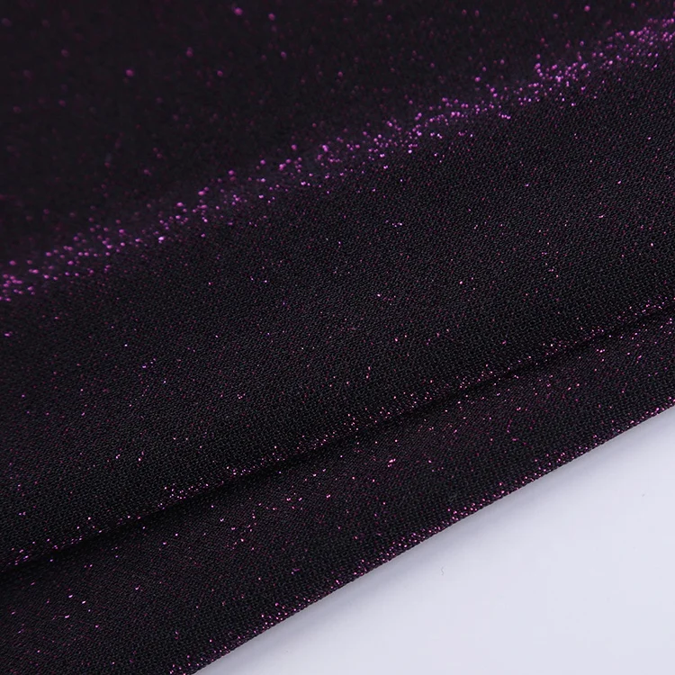 Good Quality Single Jersey Stretchy Nylon Spandex Gold Foil Printing Fabric Knitted Fabric