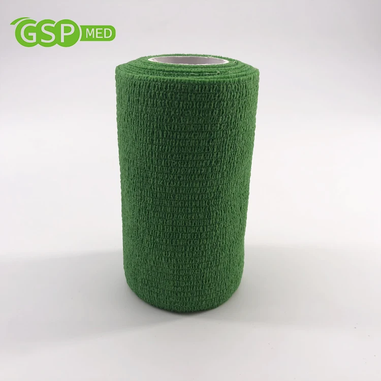
10cm*4.5m latex free non-woven self adherent cohesive bandage for horse 