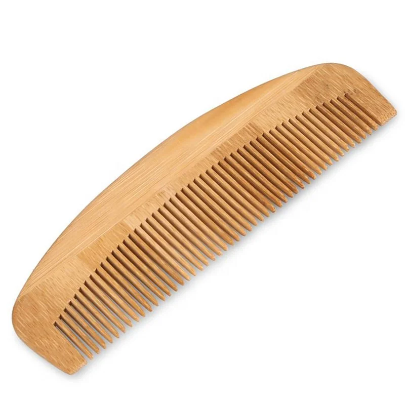 Custom Logo Wooden Detangling Comb Wood Lice Comb Private Label Wooden Bamboo Comb