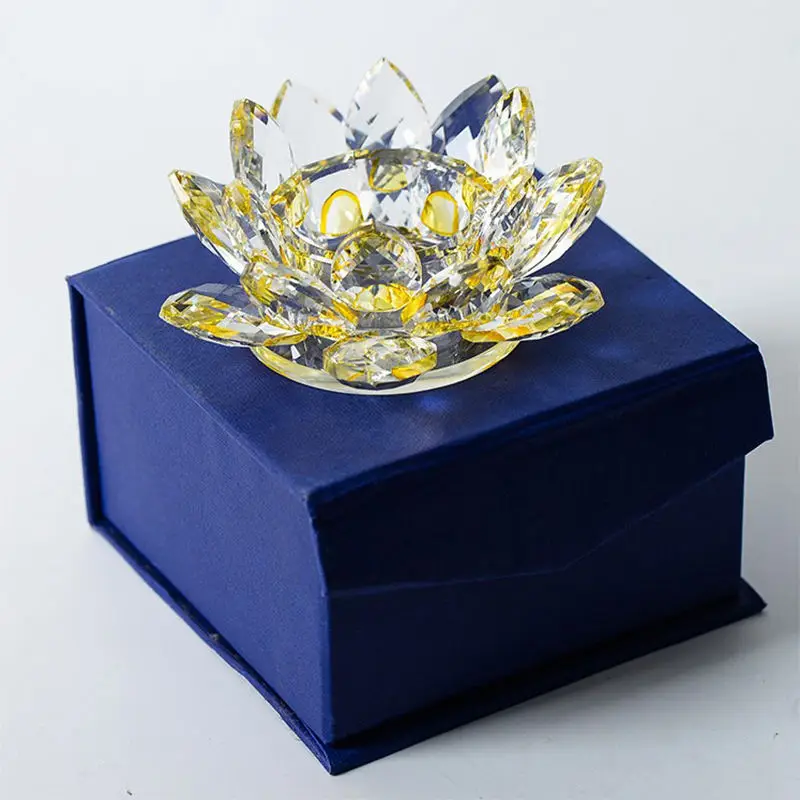 Candle Holder Hot Sale Cheap Lotus Shape Dining Table Center Crystal Wedding Decoration Silver Christmas Clear Folk Art 2 Color