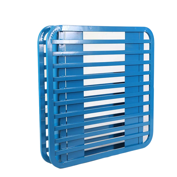 Factory customized sales Transportation Rounded logistics tray Double sided forked full steel pallet