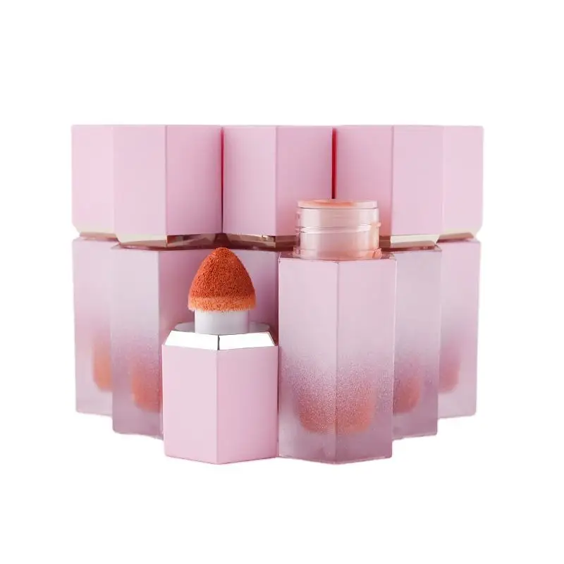 TY Cosmetics Peach Liquid Facial Blush Matte Nude Cosmetics Repair Matte Blusher Face Cheek Blush