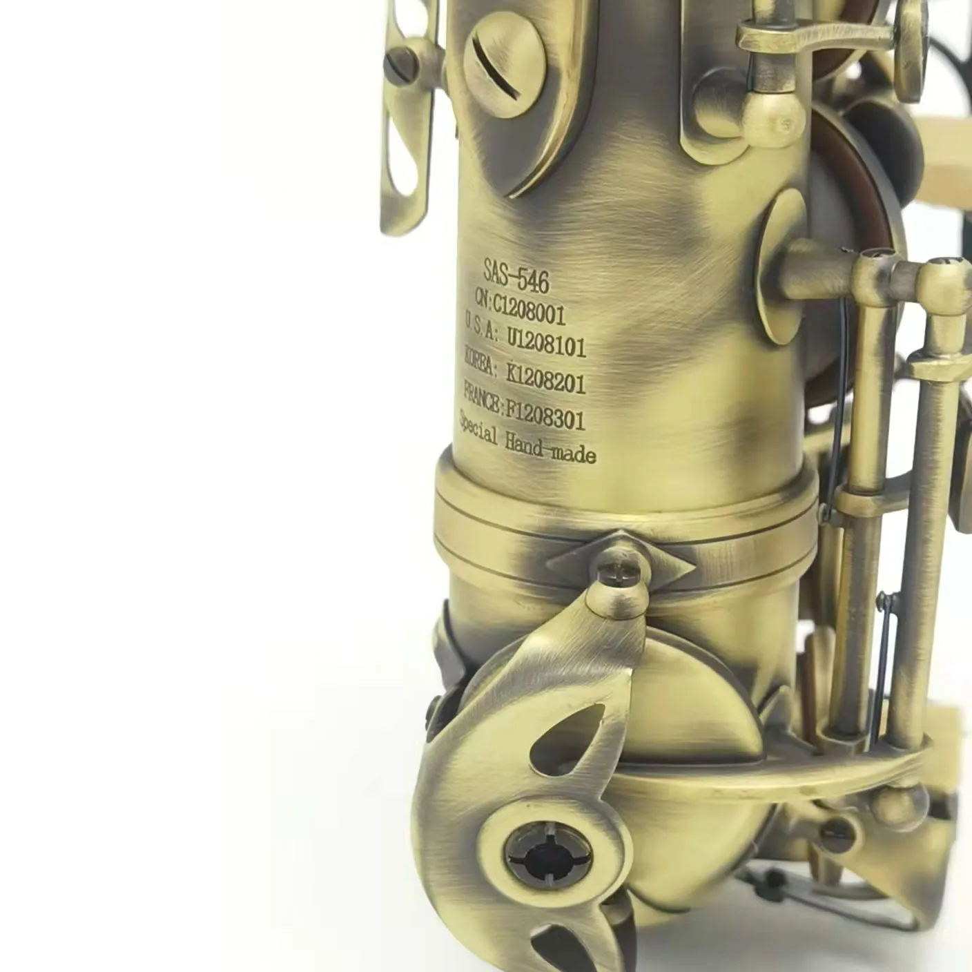 Factory directly selling students model yellow brass antique copper alto saxophone