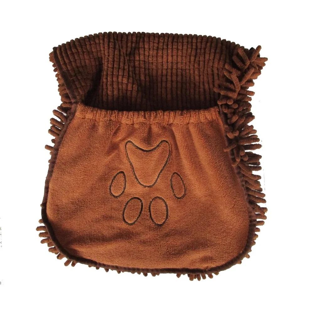 Custom Soft Dog Cat Bath Towel Microfibre Quick Dry Puppy Drying Mitt Printed Pet Towel