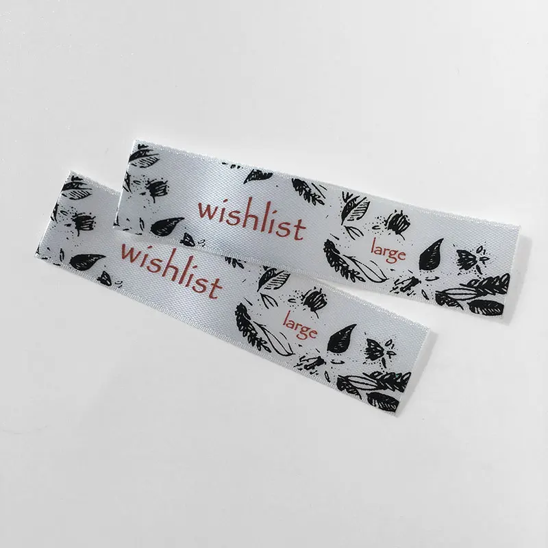 Высокое качество, частные футболки, мягкая лента, ткань, печатный логотип, шитье одежды, одежда, шея, этикетка