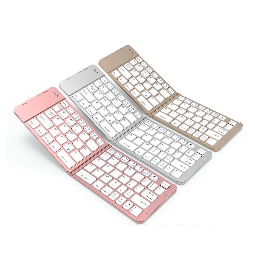 
China Factory Mini Folding Chocolate Keys Wireless Desk Computer Keyboard 