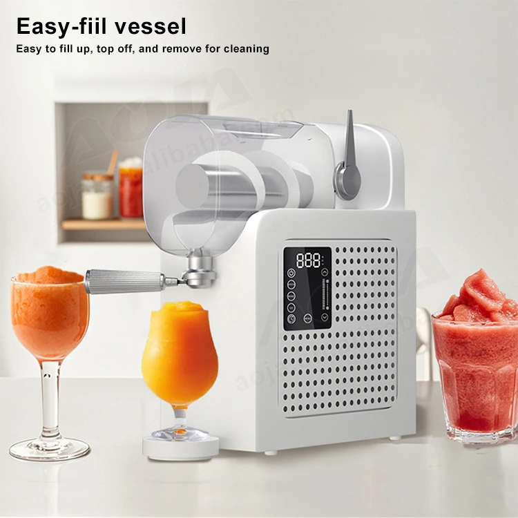 AOJA Slushie Professional Maker with Rapid Cooling Drink & Slushy Machine 7 Preset Programs Frozen Margaritas Frappés