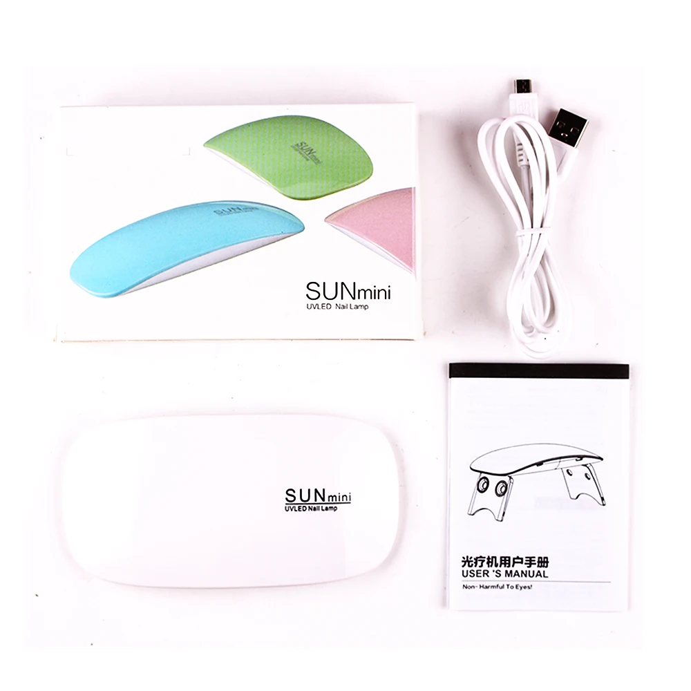 Mini Dryer Lamp Beauty Nail Supplies Led UV Light 4 Color Timing 6w Cordless Nail Lamp